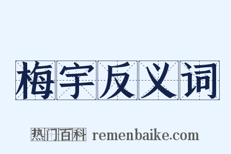 梅宇反义词是什么意思的图片